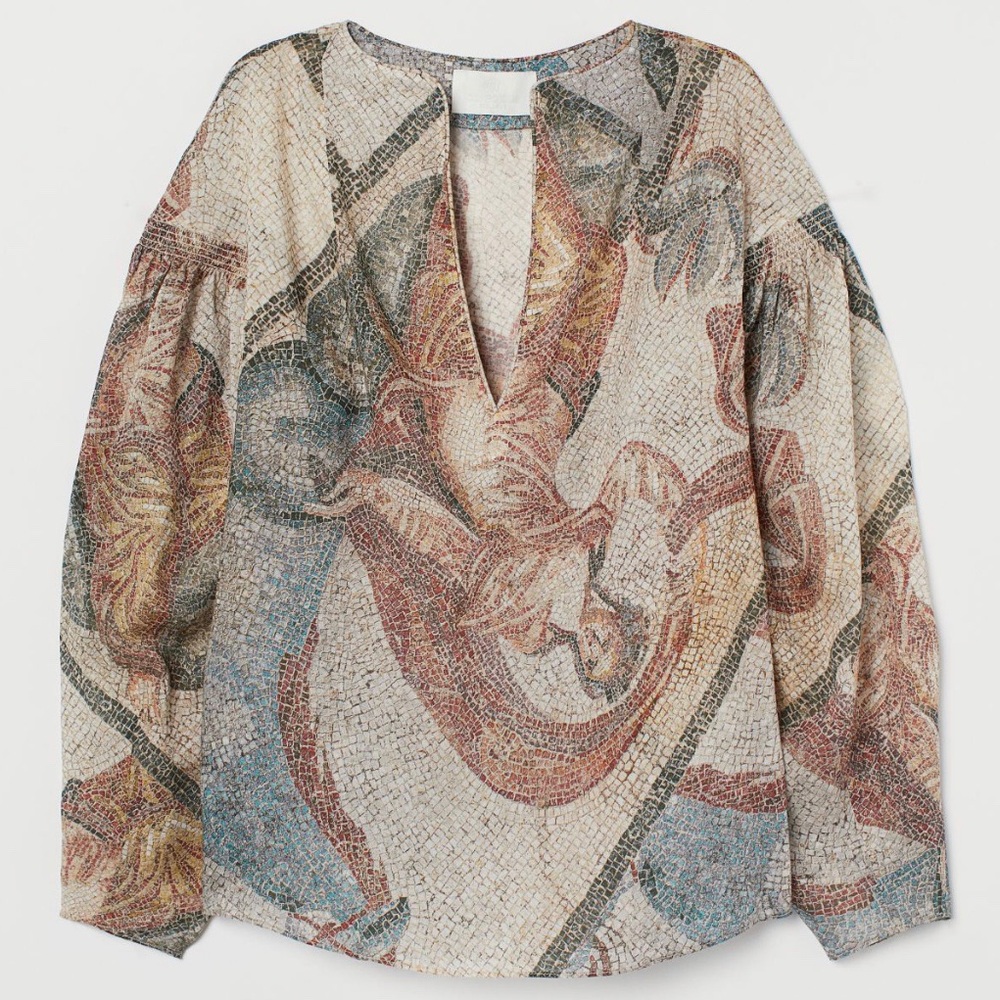 H&M Conscious Exclusive Mosaic Blouse